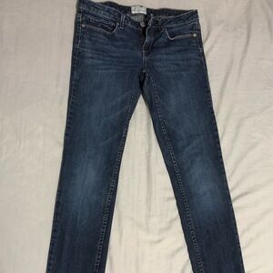 Aeropostale Women’s Blue Jeans Ashley Ultra Skinny 3/4 Regular/ Reg Great Cond